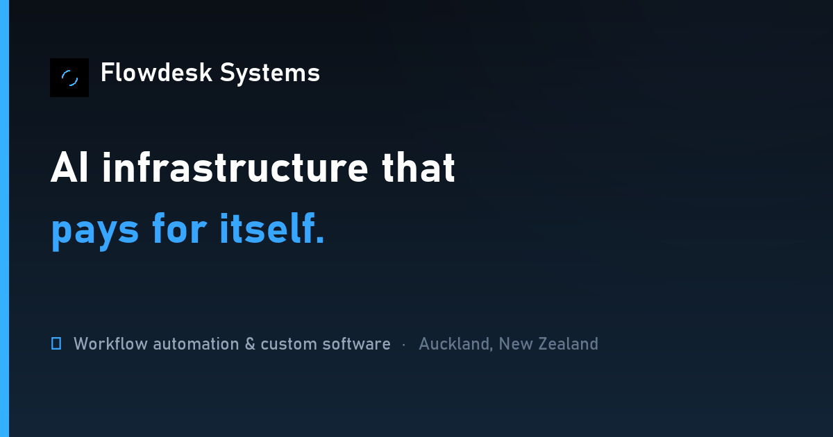 Flowdesk App AI Automation & Infrastructure NZ | Flowdesk Systems